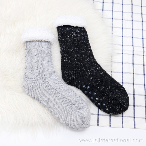 knitted thickened non-slip socks